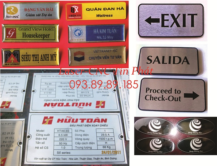 In logo khắc chữ lên kim loại giá rẻ tại bình dương đồng nai thủ đức